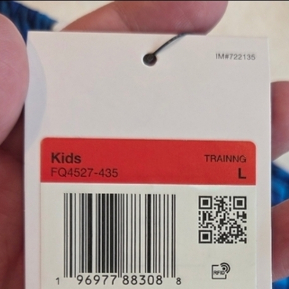 Nike Kids Large Blue Dri-Fit Training Shorts FQ4527-435 Abstract Print New - Picture 9 of 10